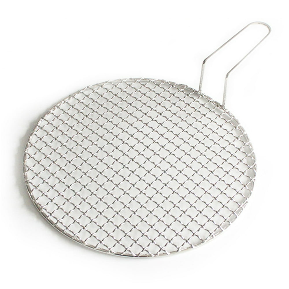SANWOOD Round Stainless Steel BBQ Grill Roast Mesh Net Nonstick Baking
