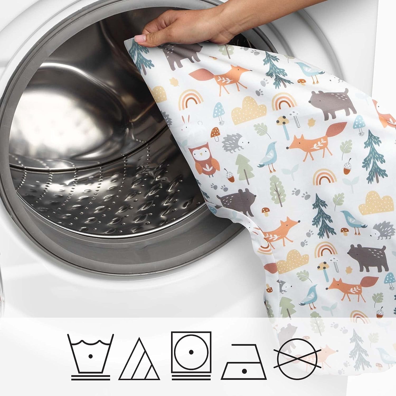 Boppy Original Support Cover, FKA Boppy Nursing Pillow Cover, Spice Woodland Animals