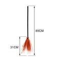 thumbnail image 4 of Fnochy Halloween Decorations Halloween Witch Broom Kids Play Broom Prop Plastic Broom Props for Halloween Party Clothing Accessories, Orange, 4 of 6