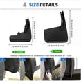 thumbnail image 3 of Exquisite Mud flap Splash Guard Mudguards Front rear For Toyota Venza Mudflaps 2009-2016 2010 2012 2013 2015, 3 of 5
