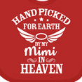 thumbnail image 4 of Inktastic Handpicked for Earth by My Mimi in Heaven with Angel Wings Boys or Girls Baby Bib, 4 of 4