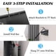 thumbnail image 4 of Soporte de pared para TV sin pernos, colgador para TV sin pernos para paneles de yeso, sin daños, sin taladro, sin tornillos, soporte de barra de fácil instalación para pantalla plana, se adapta a tel, 4 of 5