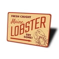 thumbnail image 4 of Fresh Caught Maine Lobster Novelty Sign, Metal Wall Decor - 10x14 inches, 4 of 4
