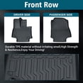 thumbnail image 2 of ST SoleMe.Tc Compatible with 19-23 Toyota RAV4 Floor Mats(No Fit 19-23 Rav4 Hybrid & 21-23 Rav4 Prime), Car Floor Liners TPE Rubber All Weather Auto Floor Mats Durable Anti-Slip, Black, 2 of 7