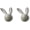 Small-Macaron Grey, variant on RVKXHD 2 Pack Bunny-Shaped Decorative Wall Hooks, Cute Zinc Alloy Hangers for Coats, Towel, Keys, Bag, Robes, Heavy Duty Rabbit Design Mounted Holder for Bathroom