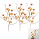 thumbnail image 5 of 3 ramas de calabaza artificiales de otoño, tallos de bayas de calabaza artificiales, adorno para relleno de jarrón., 5 of 5