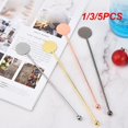 thumbnail image 2 of 1/3/5 Pcs Mélangeur Poli Fantaisie pour Cocktail Boisson 304 Acier Inoxydable Outils de Bar Réutilisables Durabilité Style C 3 Pcs, 2 of 6