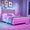 Cream, variant on Blotout- Queen LED Upholstered Bed Frame with Wingback Headboard, Velvet Diamond Button Tufted Bed Frame USB & Type-C Ports and Side Pockets, Wood Slats Support, No Box Spring Needed