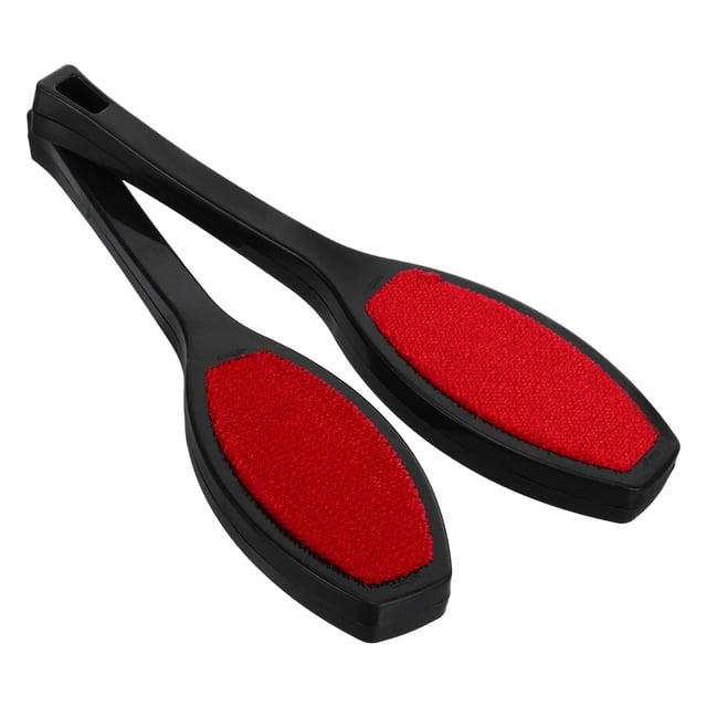 2 cepillos electrostáticos para quitar el vello de la ropa, para el hogar, para quitar el polvo, para ropa, para mascotas, dispositivo de limpieza del cabello (negro)