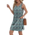 thumbnail image 3 of Vestido BKRIVE talla grande 2025 de verano sin mangas con bolsillos 2XL, 3 of 5