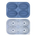 thumbnail image 4 of Hariumiu Ice Cube Mold Non-stick Easily Demoulding Funnel Design with Lid DIY Silicone 4 Grids Basketball Rugby Shape Ice Sphere Mold Kitchen Gadget-A,Blue, 4 of 8