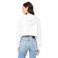 thumbnail image 2 of Bella + Canvas, The Ladies' Cropped Fleece Hoodie - WHITE - S, 2 of 4