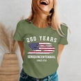 thumbnail image 2 of MuXiKeJi Clothes 250 Anniversary USA Shirt Womens 250th 3/4 Sleeve Flag Eagle Graphic American Patriotic Faith Wear Birthday T Shirt, 2 of 4