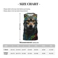 thumbnail image 4 of Honeii Realistic Style Colorful Wolf print basktball shirt for men and women, Unisex basketball jersey for Theme party-Small, 4 of 6