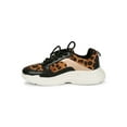 thumbnail image 4 of Women Leopard Colorblock Lace-Up Sneaker 19474, 4 of 6