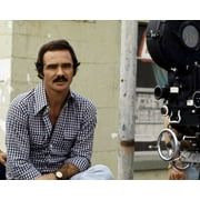Burt Reynolds as director on set beside movie camera 1976 Gator 5x7 photo