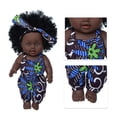 thumbnail image 3 of Baby Toy HUOGUO Bebé negro africano de piel negra de 30 cm con falda de encaje, 3 of 4