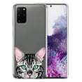 thumbnail image 1 of FINCIBO Soft TPU Clear Case Slim Protective Cover for Samsung Galaxy S20+ Plus 6.7" 2020, Spotted Silver Bengal Kitten Cat, 1 of 4