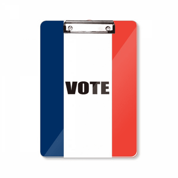France Drapeau Vote pour les Élections Générales Presse-Papiers Dossier Écriture Pad Support Plaque A4