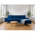 thumbnail image 3 of Gewnee 102.4'' Modern Convertible L-Shaped Sofa, 3-Seater with Movable Ottoman for Living Room & Apartments( Navy Blue), 3 of 13
