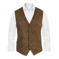 thumbnail image 4 of Aueoeo Men's Vests Western Herringbone Casual Waistcoat Travel Photography Waistcoat Button Up Jacket, 4 of 9
