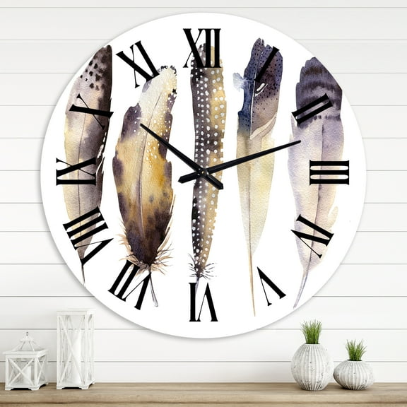 Designart 1 in Quartz Traditional Wall Clock