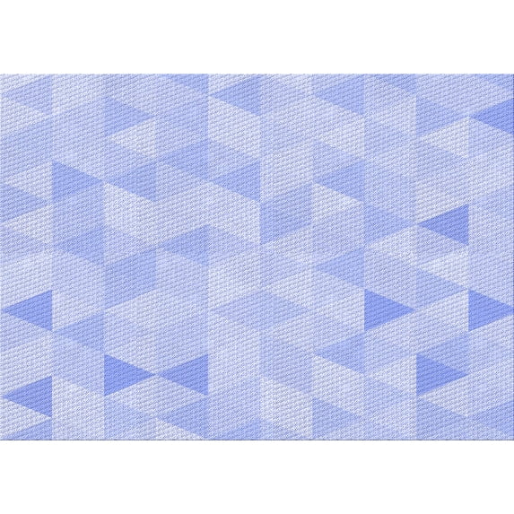 Ahgly Company Machine Washable Indoor Rectangle Transitional Sky Blue Area Rugs, 6' x 9'