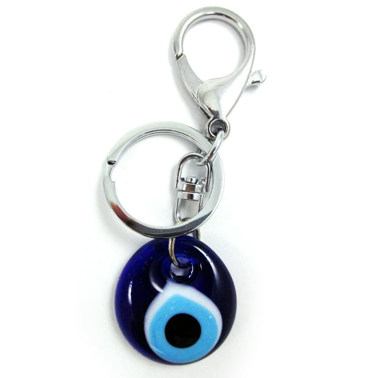 Lucky Eye Turkish Evil Eye Keychain Heart Clip Plastic Round Pendant Key  Chain Car Keyring Llavero Porte Clé מחזיק מפתחות - Key Chains - AliExpress