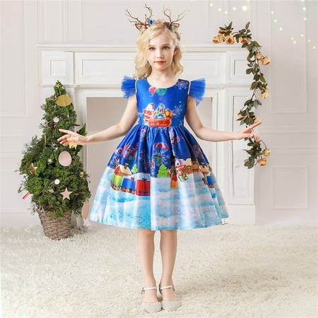 

Kids Child Girls Pageant Gown Christmas Xmas Dance Party Princess Dress