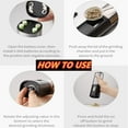 thumbnail image 6 of SZMLOGB Electric Salt and Pepper Grinder，Pepper Grinder Adjustable Coarseness -Black, 6 of 8