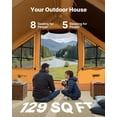 thumbnail image 4 of VEVOR Inflatable Tent for Camping 5-8 Person Glamping Tent with Pump Easy Set up, 4 of 9