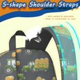 thumbnail image 5 of Tractor and Haybales Gray Pattern 17" School Backpacks for Teens,Waterproof Oxford Fabric,S-Shape Padded Straps for School,Travel,Hiking,Camping, 5 of 6