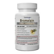 #1 Bromelain - Non Synthetic! - 2,400gdu/gram. 500mg, 120 Vegetable Caps - Made in USA, 100% Money Back Guarantee