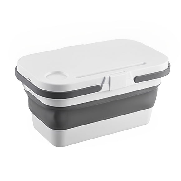Wosthever Estuche de almacenamiento Suministros de picnic Caja plegable Mano de obra fina Contenedor de alimentos multipropósito Equipo de Almacenamiento y organización del hogar Blanco