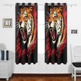 thumbnail image 2 of Tiger Blood Blackout Curtain Panels 63x55in Drapes Privacy Assured for Living room Bedroom Bathroom 2 panels set, 2 of 5