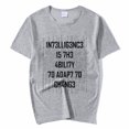 thumbnail image 1 of Camiseta divertida con diseño de inteligencia y citas formales de Stephen Hawking para hombres y mujeres, camiseta premium gráfica unisex para hombre, 1 of 5