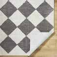 thumbnail image 2 of Livabliss Washable Rugs for Living Room, 5x7 Fossay Shag Modern Light Beige Area Rug, Bedroom Dining Room Home Decor Stain Resistant Carpet (5'3" x 7'), 2 of 7