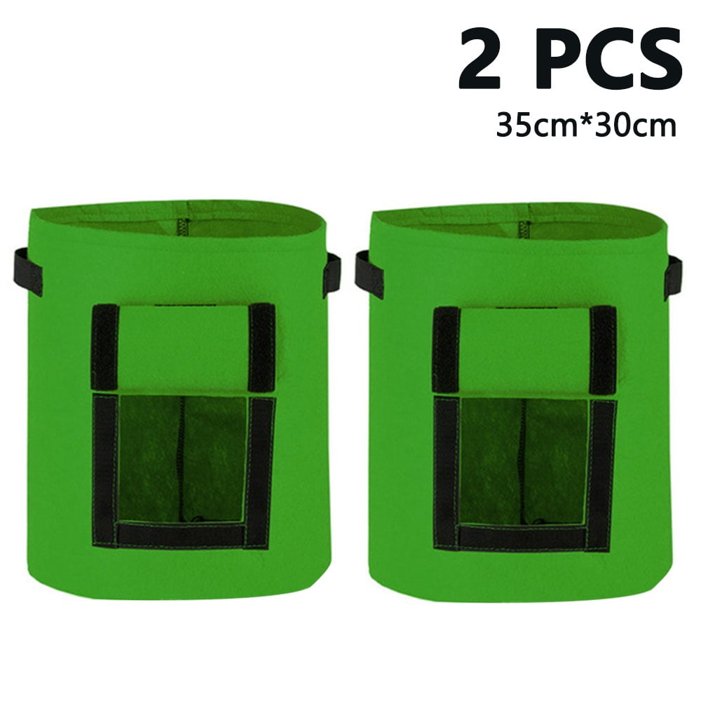 Potato Grow Bags 2 Pack 5/7/10 Gallon Planting Pouch Fabric Pots