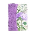 thumbnail image 2 of Faith Hope Love Hydrangea Floral Purple X-Large Faux Leather Bible Cover, 2 of 12