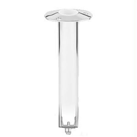 Lee s 0 Degree Stainless Steel Swivel Base Flush Mount Rod Holder - Extra Long Tube