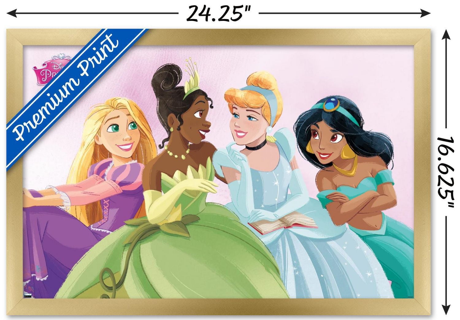 Disney Ultimate Princess Celebration - Group Wall Poster, 22.375" x 34" Framed