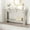 Gray, variant on 54Inch Rustic Farmhouse Entryway Table – Wooden Sofa Table with Drawers & Open Shelf, Living Room Entryway Foyer & Hallway Storage
