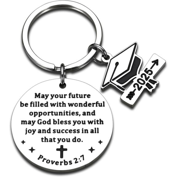 Senior Class of 2025 Graduation Gifts for Her Him Boys Girls College Graduation Gifts High School College Graduation Keychain Inspiration Christian Women Graduation Gifts for Men