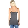 thumbnail image 3 of Womens Seamless Nylon Criss Cross Cami Long Tank Top, 3 of 6