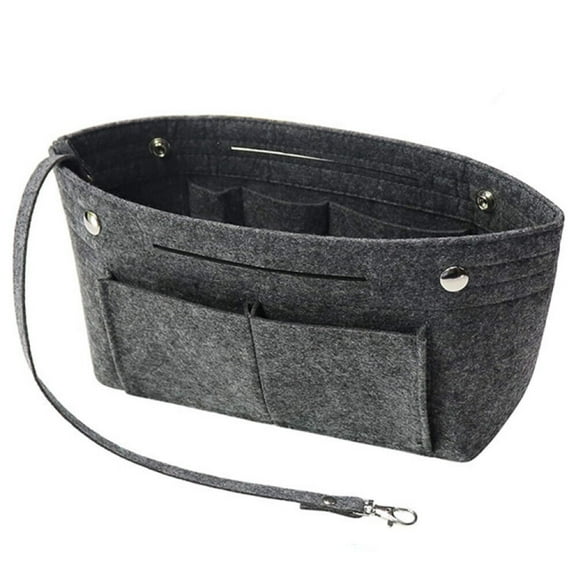 WEISIPU Travel Organiser Handbag Felt Bag Tote Insert Liner Purse Pouch Women Storage