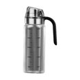 thumbnail image 1 of Auto Flip Olive Oil Dispenser Bottle 450mL/550mL Refillable Oil Dispenser Leakproof Condiment Container Wide Opening for Easy Refill Cooking BBQ Salad Clear Glass il Bottle, 1 of 8