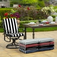 thumbnail image 5 of ARDEN Outdoor Dining Chair Cushion 20 x 20, Black Cabana Stripe, 5 of 12