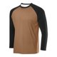 thumbnail image 1 of pstuiky camisetas de manga larga para hombre, Camisa deportiva transpirable de manga larga raglán con cuello redondo para hombre, de color sólido Tops de hombre xl, 1 of 2