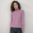 thumbnail image 2 of Sweaters for Women Fall Sweaters Women Women's Wool Seamless Sweater Turtleneck First Line Long Sleeve Knitted Pullover Tops, 2 of 4