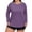 Purple, variant on Sun Protection Clothing Women Sun Protection Long Sleeve Swim Tops Lightweight Hiking Athletic Shirt